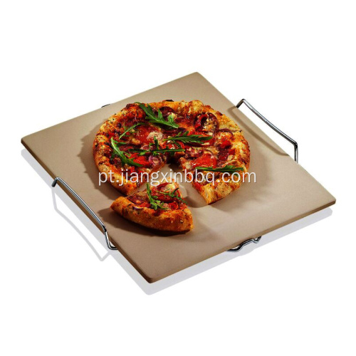 Pedra de pizza de cordierita quadrada de 15 polegadas
